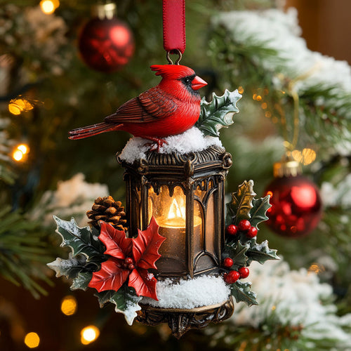 Cardinal Festive Lantern CW1410005CL Christmas Ornament