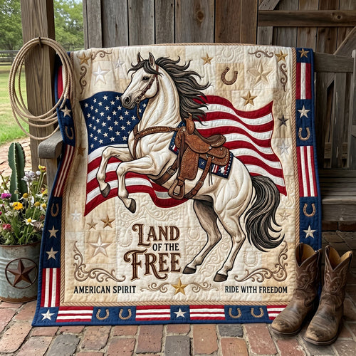 Land Of The Free Stallion WN0506008CL Quilt
