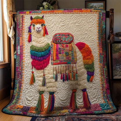 Festive Llama Parade WN2101005CL Quilt