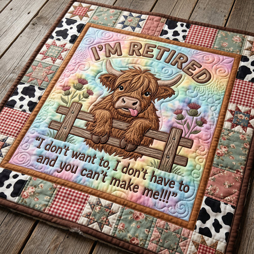 I Am Retired XR1004011CL Quilt