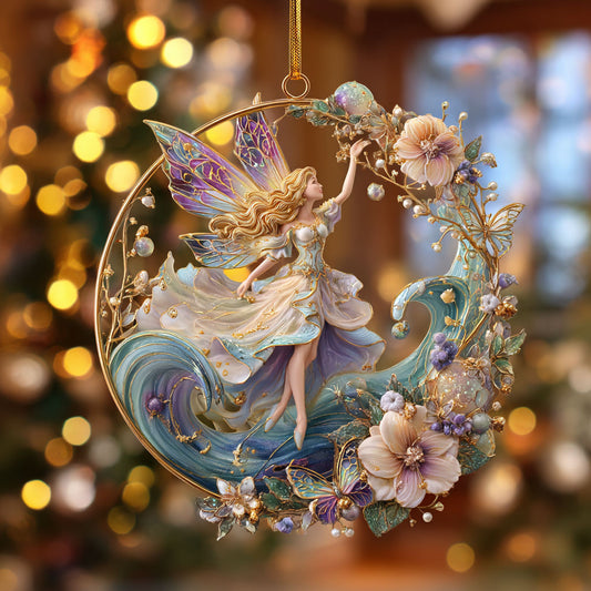 Winter Bloom Fairy CW0412072CL Christmas Ornament