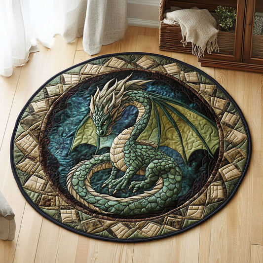 Dragon Charm CW1301136CL Quilted Round Mat