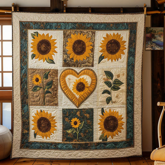 Golden Sunflower WN0303058CL Quilt