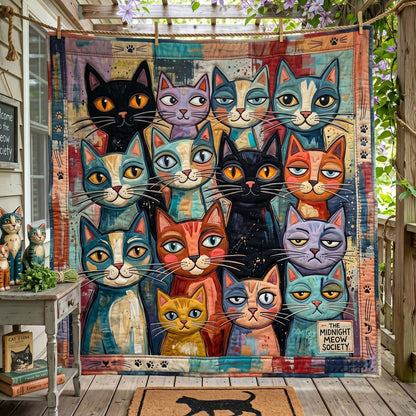 Colorful Cat Crew WN2905003CL Quilt