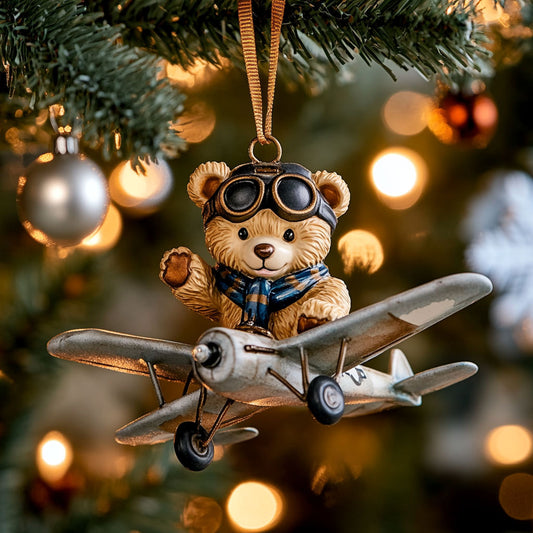 Holiday Teddy Bear WN2411047CL Christmas Ornament