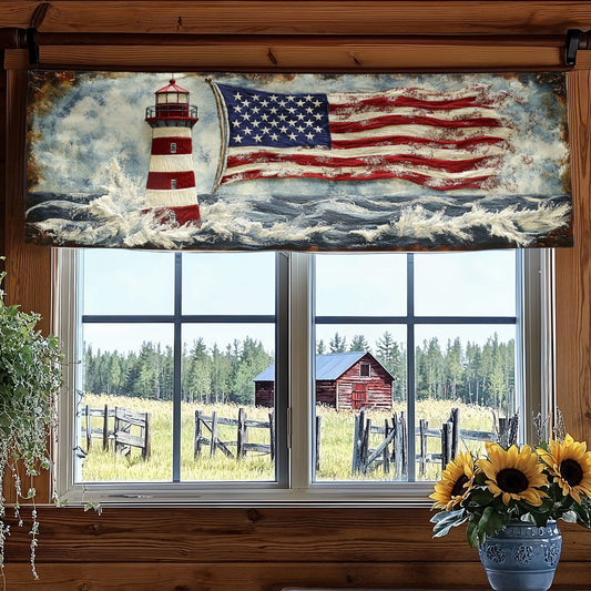 Lighthouse Waves WN0906091CL Quilted Valance