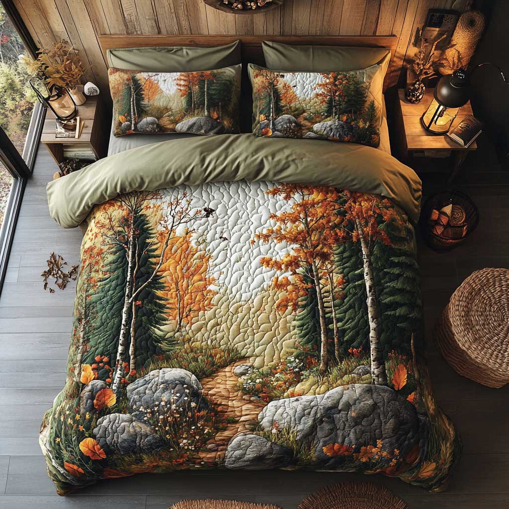 Autumn Forest Path WN0905001CL Duvet Cover Set