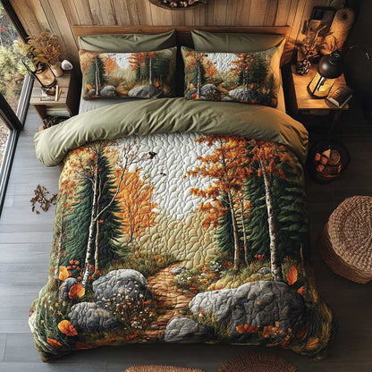 Autumn Forest Path WN0905001CL Duvet Cover Set