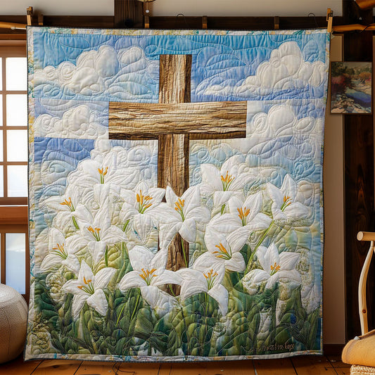 Christianity Cross In Bloom WN0603004CL Quilt