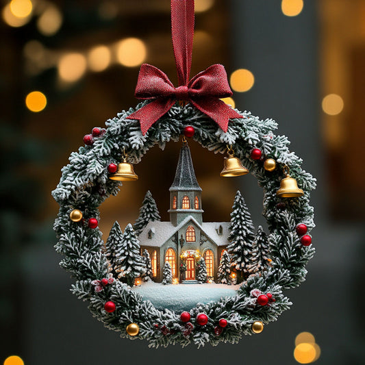Wreath Christmas Light WN2611031CL Christmas Ornament