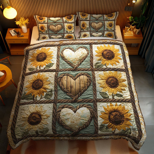 Sunflower Heart WN0303098CL Duvet Cover Set