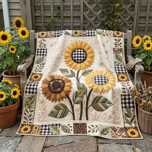 Country Sunflower Patch WN2506007CL Quilt