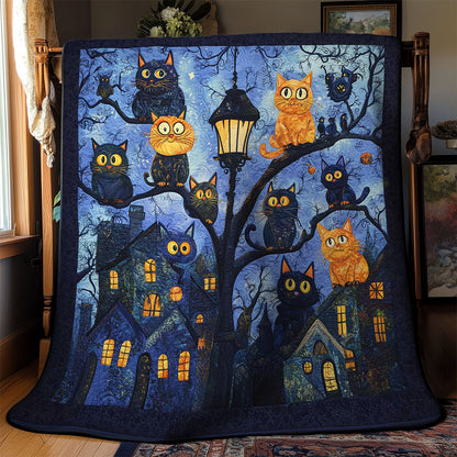 Silly Cat Lantern Glow WN1103046CL Quilt