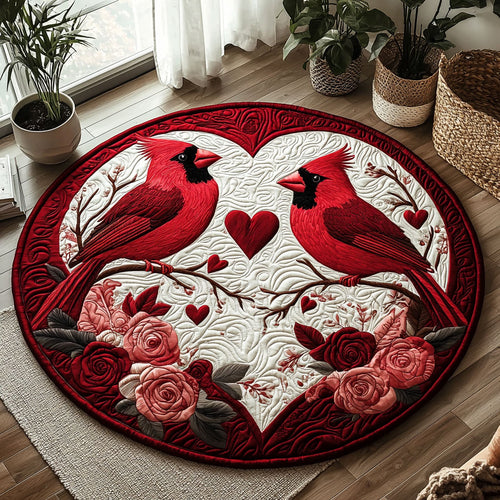 Cardinal Love QA1201014CL Quilted Round Mat