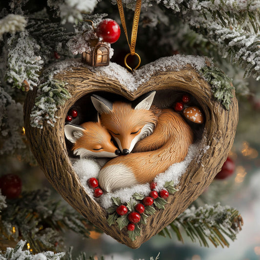 Heart Fox CP0612050CL Christmas Ornament