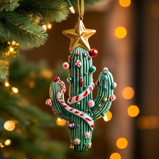 Festive Cactus CP0312186CL Christmas Ornament