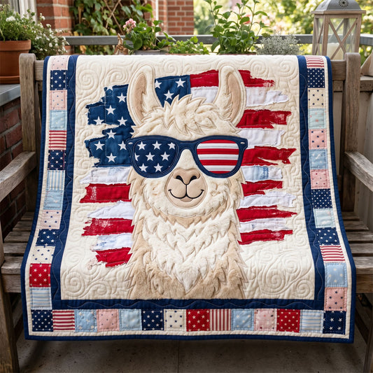 Patriotic Cool Llama WN1304011CL Quilt