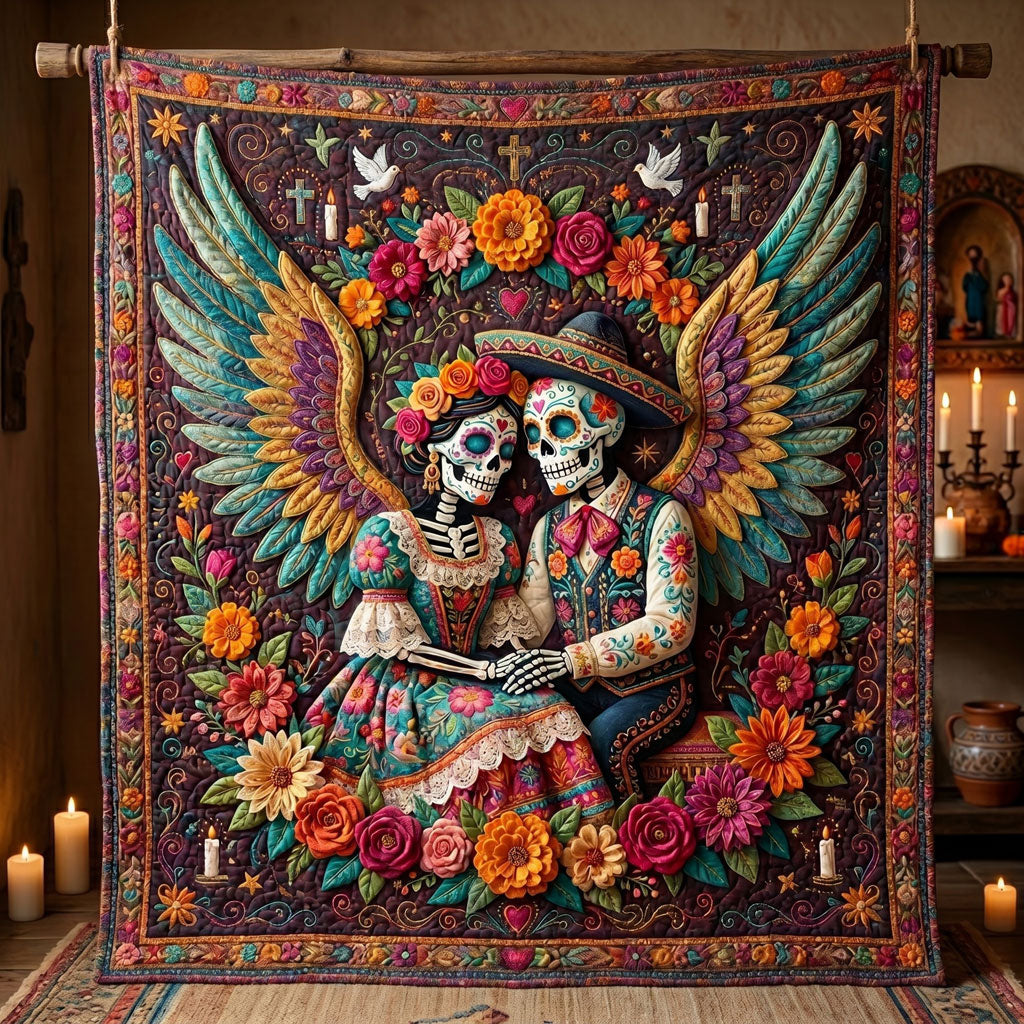 Eternal Love Sugar Skull Angel WN2804007CL Quilt