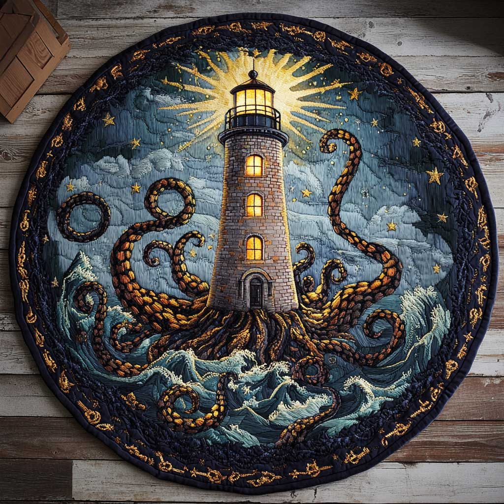 Shadow Lighthouse WN0905032CL Quilted Round Mat