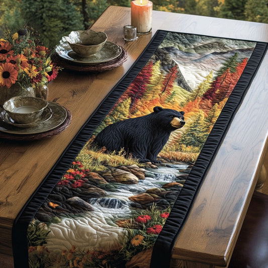 Bear Forest CW1205069CL Quilted Table Runner