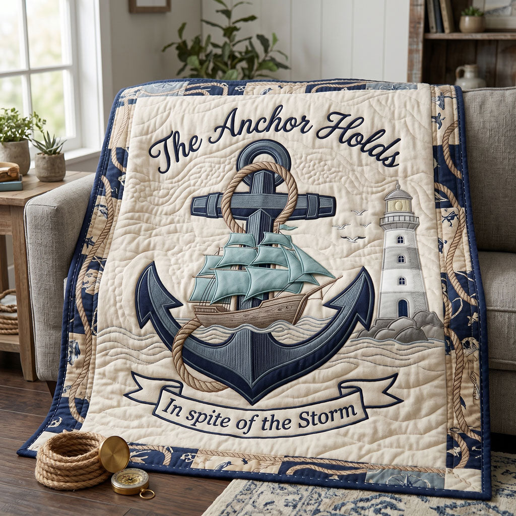 Anchor Of Hope Nautical WN2904001CL Quilt