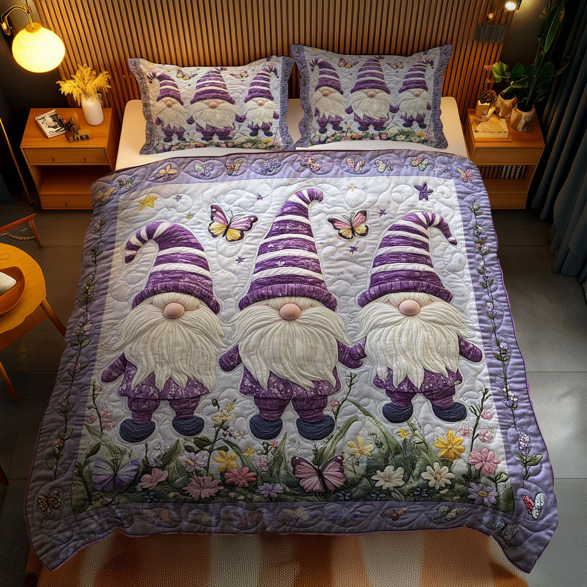 Gnome Garden Bliss WN1701129CL Duvet Cover Set