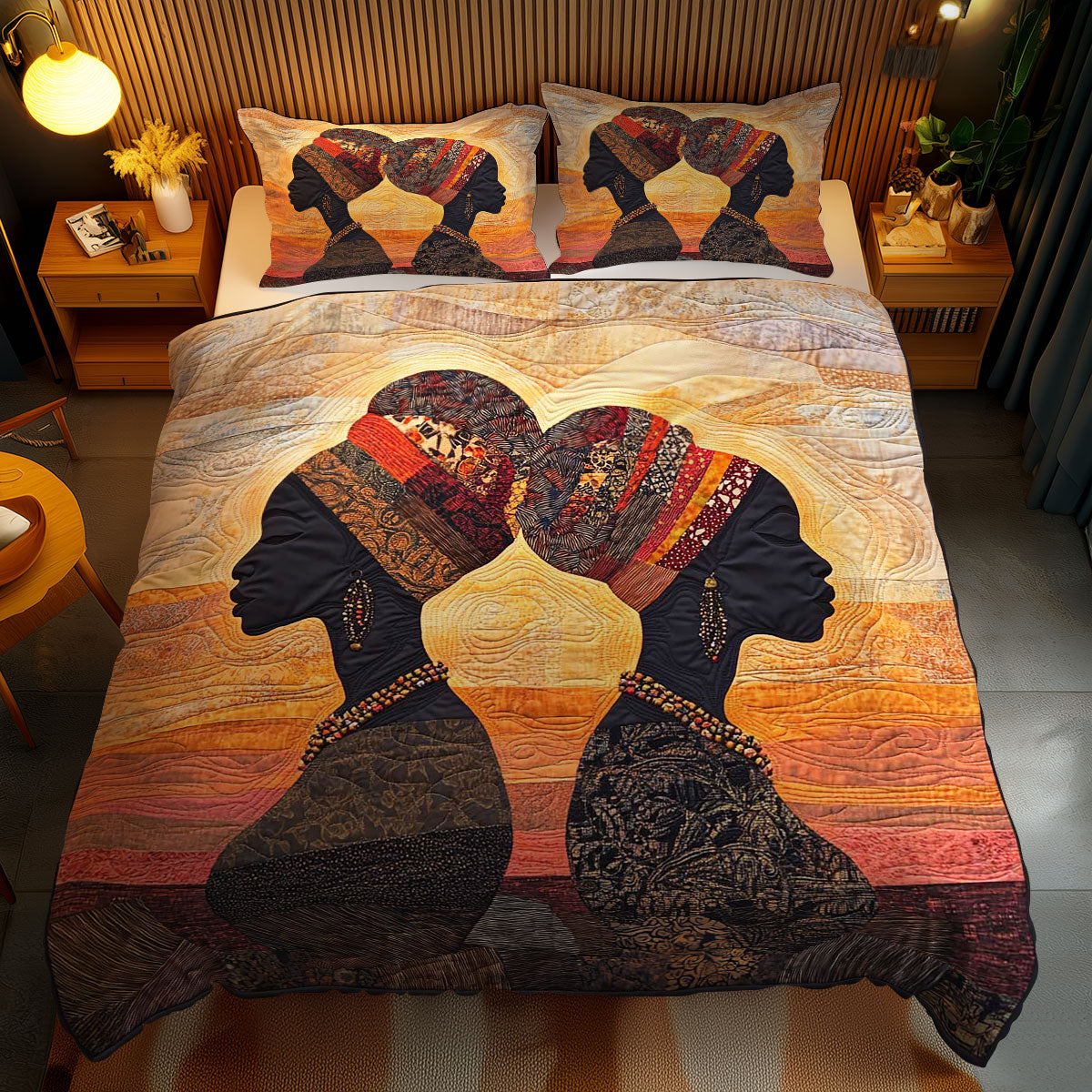 Sunlit African Woman WN0703113CL Duvet Cover Set