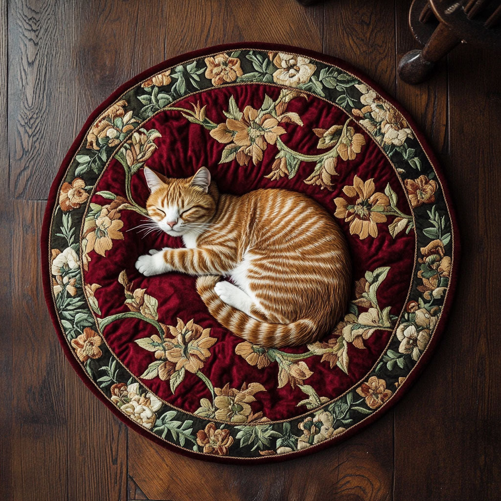 Cushioned Cat Bliss WN3006042CL Quilted Round Mat