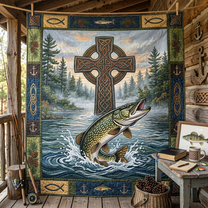Celtic Cross Fishing WN1305002CL Quilt