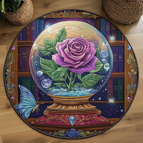 Crystal Rosekeeper WJ0506039CL Quilted Round Mat