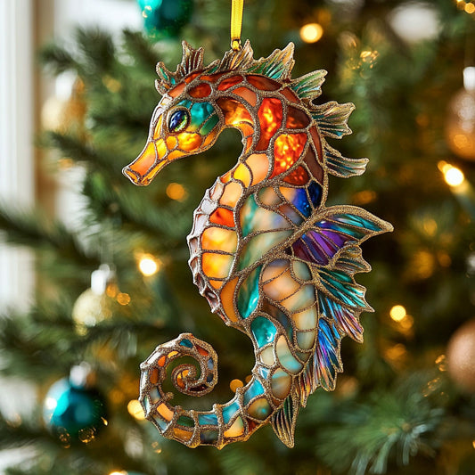 Seahorse Glow CW1012060CL Christmas Ornament