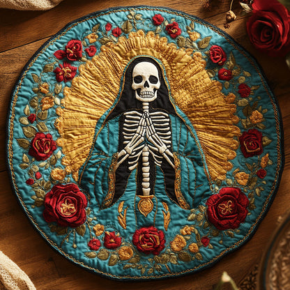 Enchanted Skeleton WN2908019CL Quilted Round Mat