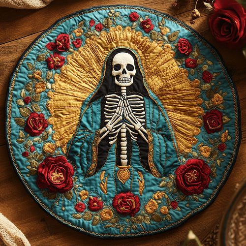 Enchanted Skeleton WN2908019CL Quilted Round Mat