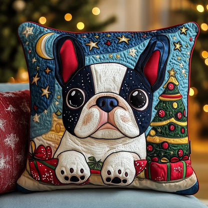 French Bulldog In Christmas XR0711002CL Quilt Pillow Case