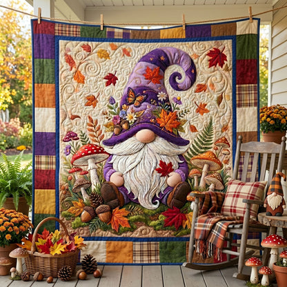 Enchanted Autumn Gnome WN2506008CL Quilt