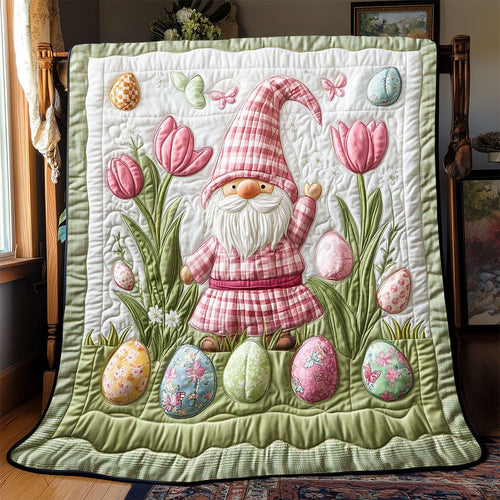 Floral Gnome WP2002007CL Quilt