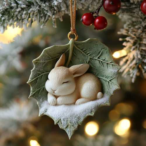 Leaf Bunny CP0312005CL Christmas Ornament
