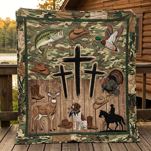 Faith Camo Hunting And Fishing XR2104007CL Quilt