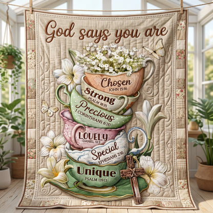 God Says You Are XR0505004CL Quilt