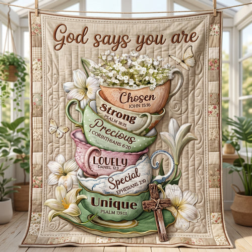 God Says You Are XR0505004CL Quilt