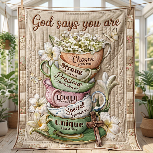 God Says You Are XR0505004CL Quilt