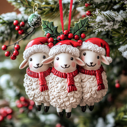 Faithful Joy Sheep WN3010022CL Christmas Ornament