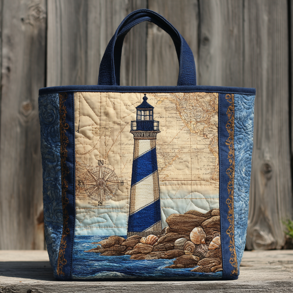 Lighthouse XR0212039CL Quilted Tote Bag