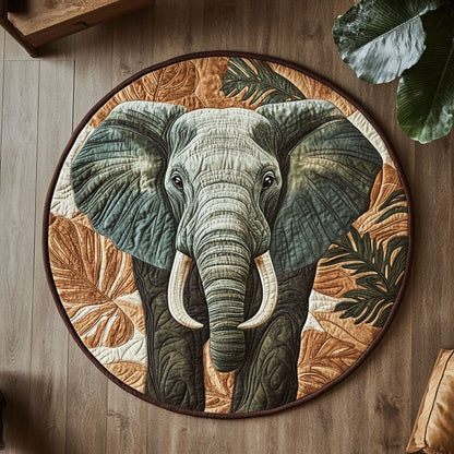Wild Elephant CW1201067CL Quilted Round Mat