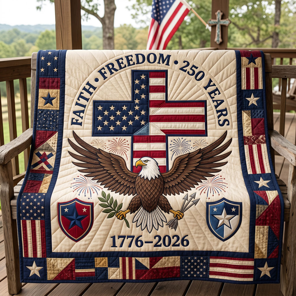 Faith Freedom 250 Years Patriotic WN1304006CL Quilt