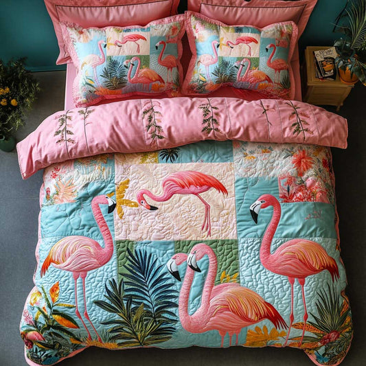 Coastal Flamingo WN1202003CL Duvet Cover Set