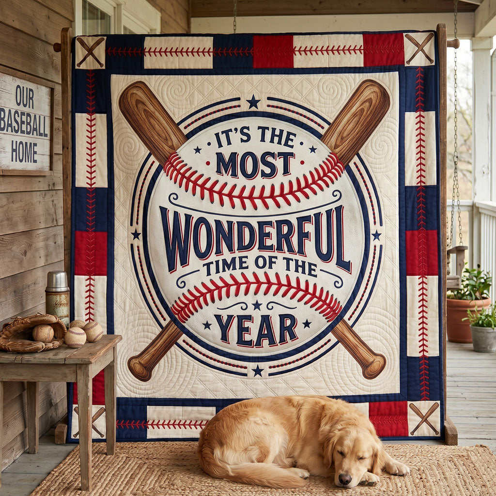 Wonderful Time At The Ballpark WN3005015CL Quilt