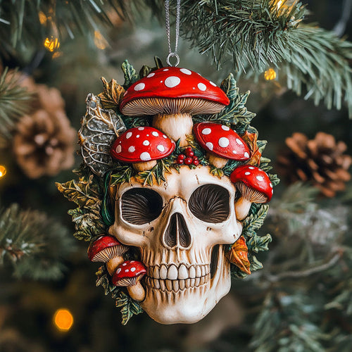 Butterfly Skull WN2810007CL Christmas Ornament
