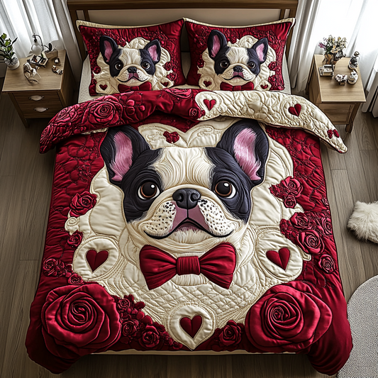Romantic Frenchie XR2912008CL Duvet Cover Set