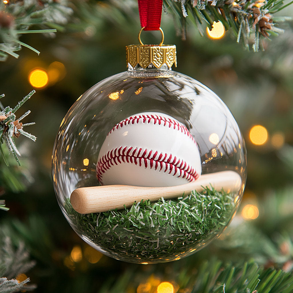 Baseball Glow CW2311012CL Christmas Ornament